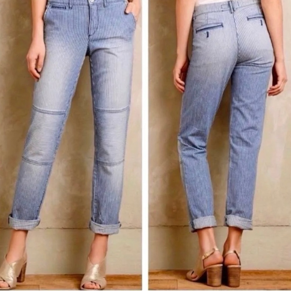 Pilcro Stripe Blue Hyphen Fit Jeans size 29